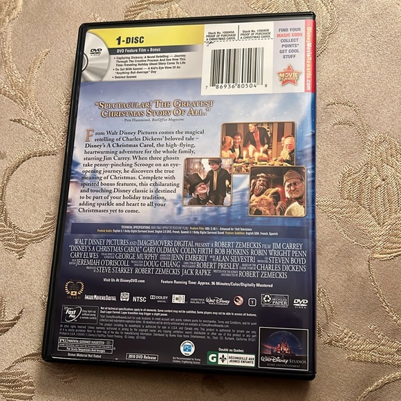Disney’s a Christmas Carol DVD featuring Jim Carrey - Picture 2 of 3